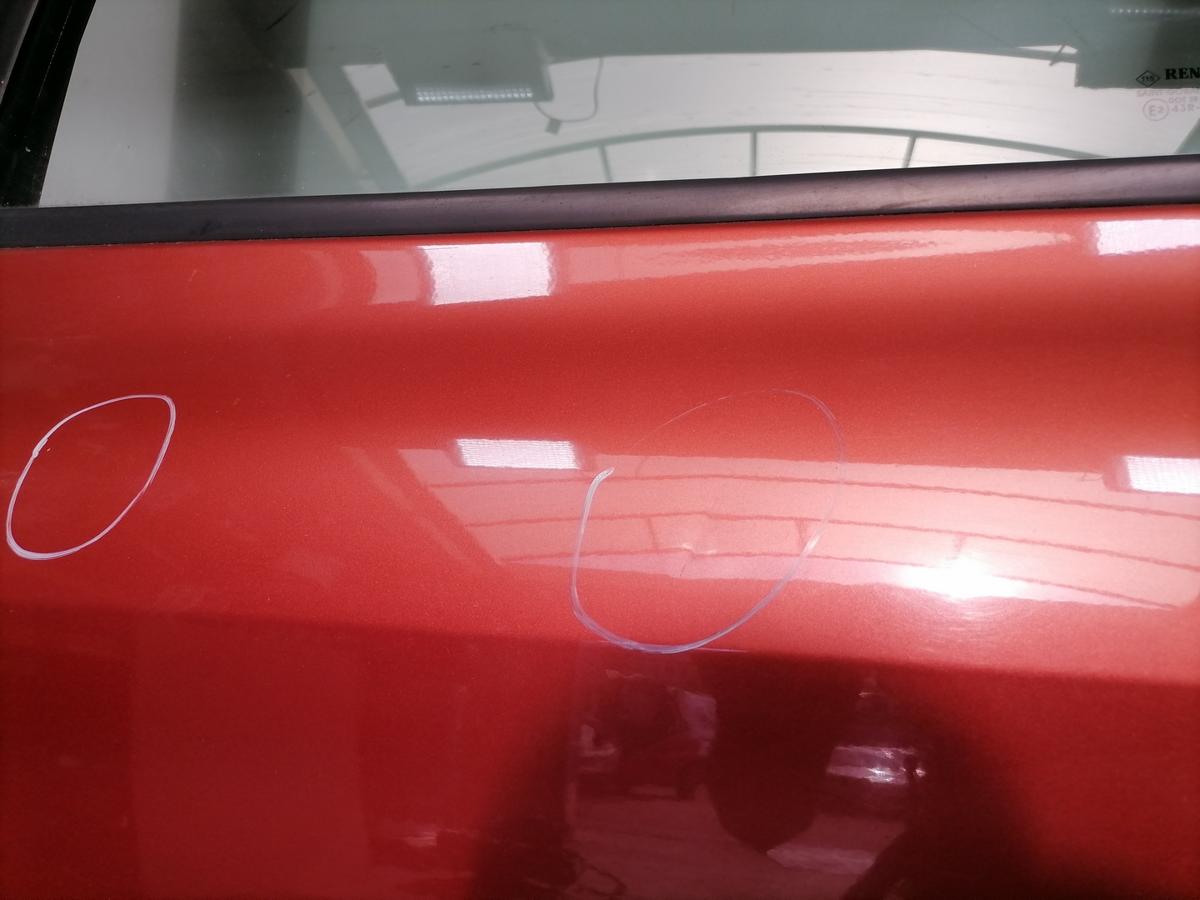 Renault Clio 3 original T&uuml;r hinten links TEB76 red of fire Bj.2006